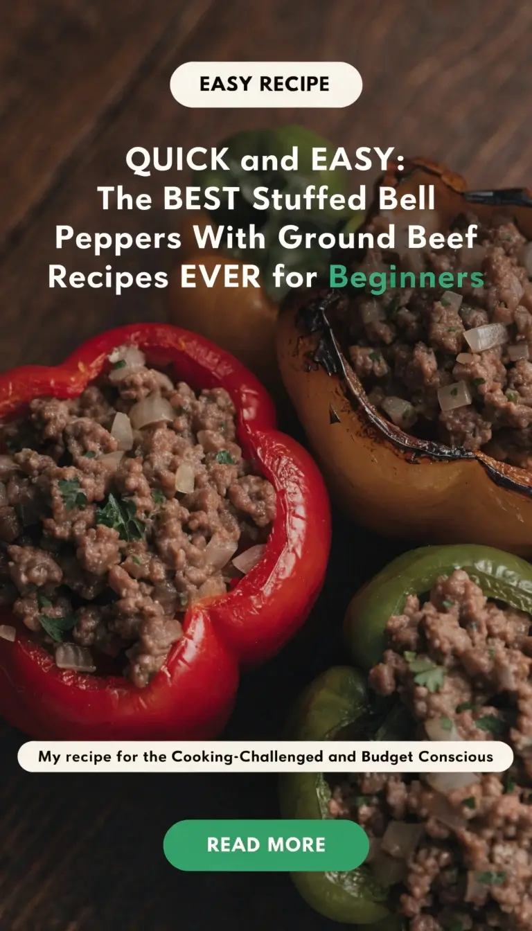 Stuffed Bell Peppers With Ground Beef