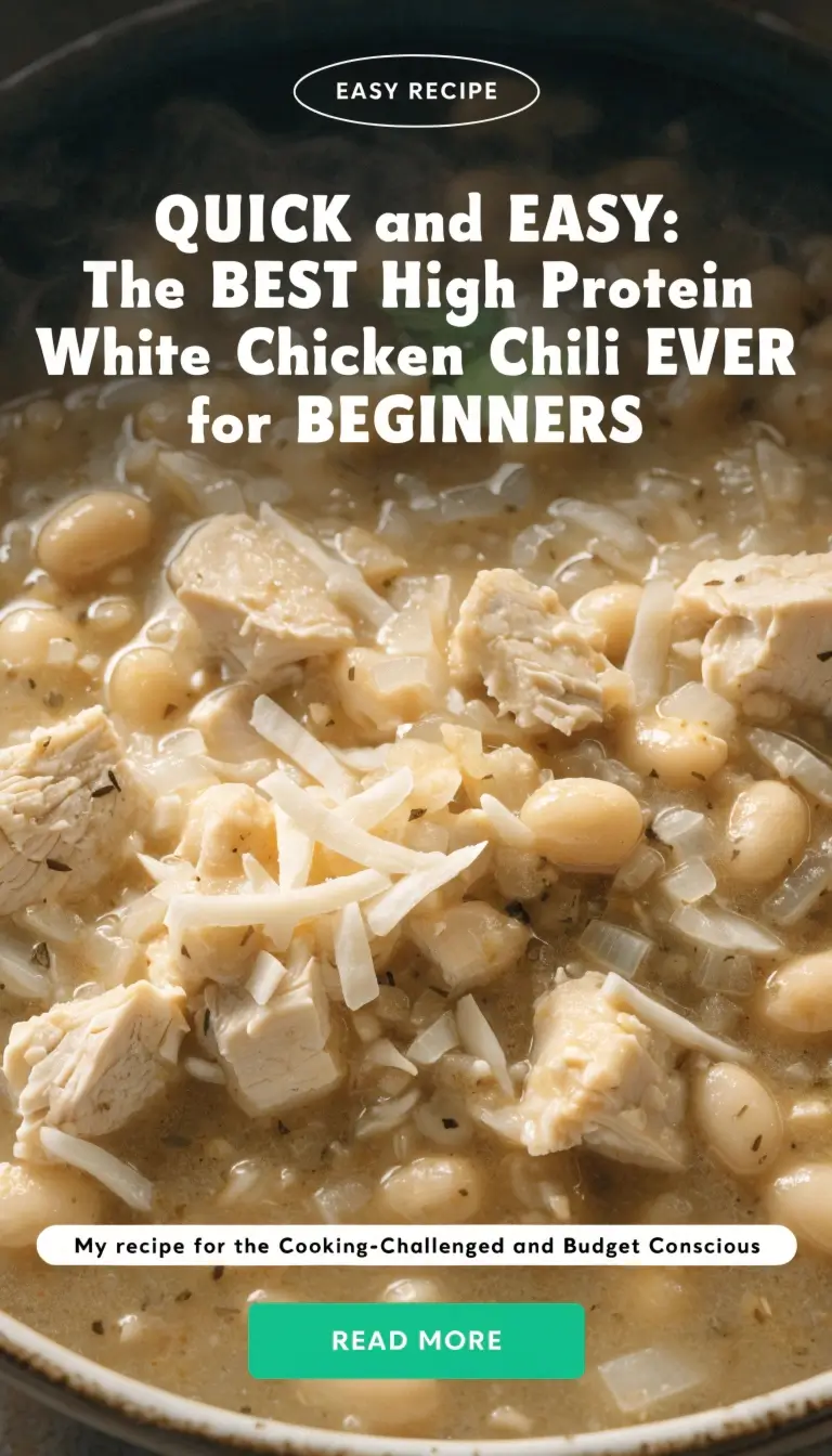 High Protein White Chicken Chili