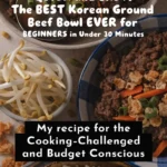 Korean Ground Beef Bowl