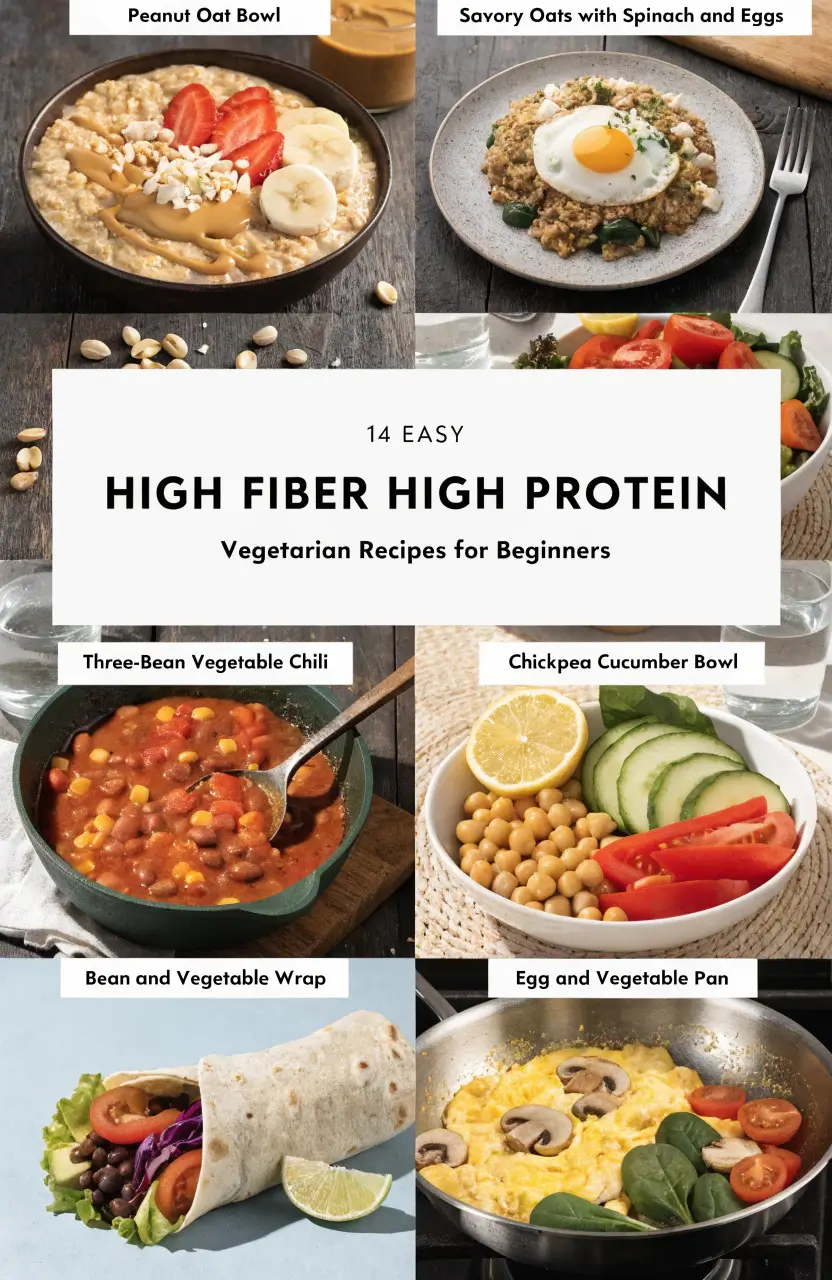 High Fiber High Protein Meals Vegetarian Recipes EVER for BEGINNERS