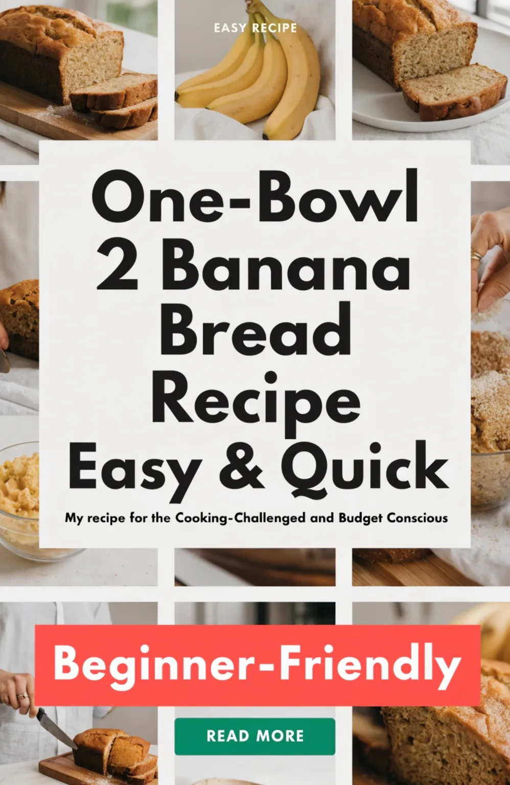 One-Bowl 2 Banana Bread Recipe Easy & Quick