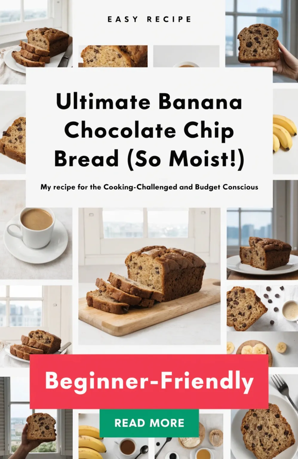Ultimate Banana Chocolate Chip Bread So Moist